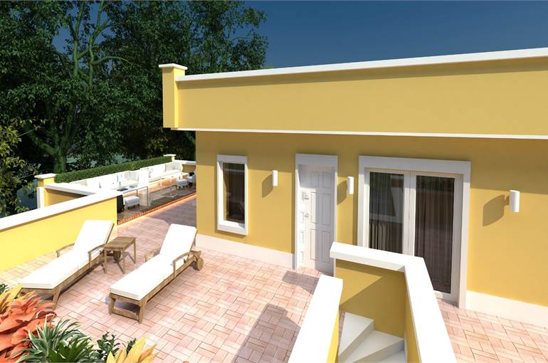 Render villini facciata esterna 