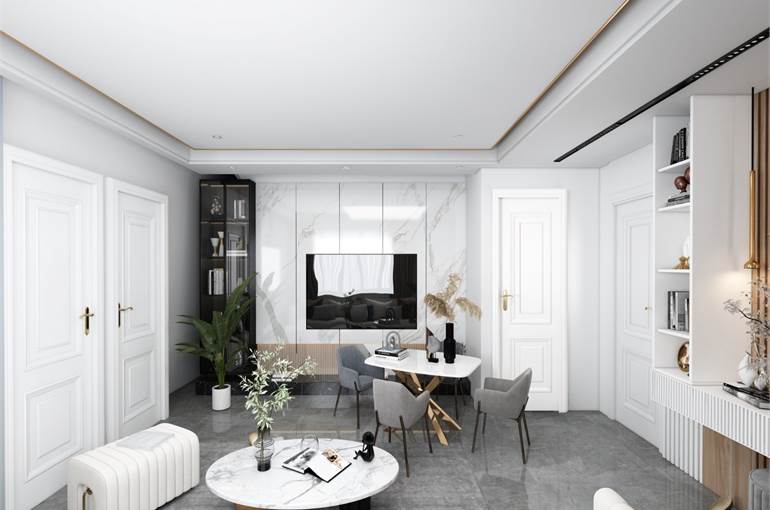 Render possibili arredi zona living