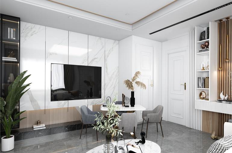 Render possibili arredi zona living