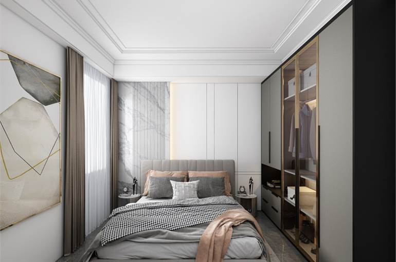 Render possibili arredi zona notte