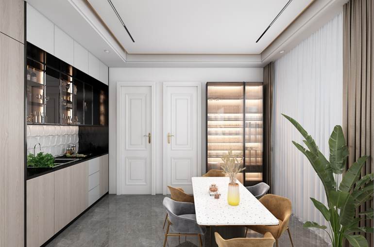 Render possibili arredi zona living