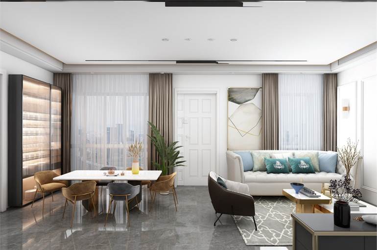 Render possibili arredi zona living