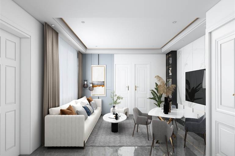 Render possibili arredi zona living