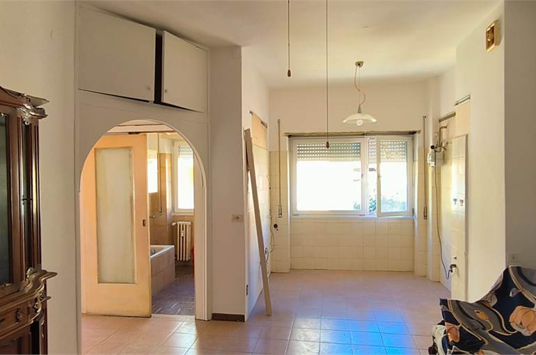 Soggiorno con cucina a vista